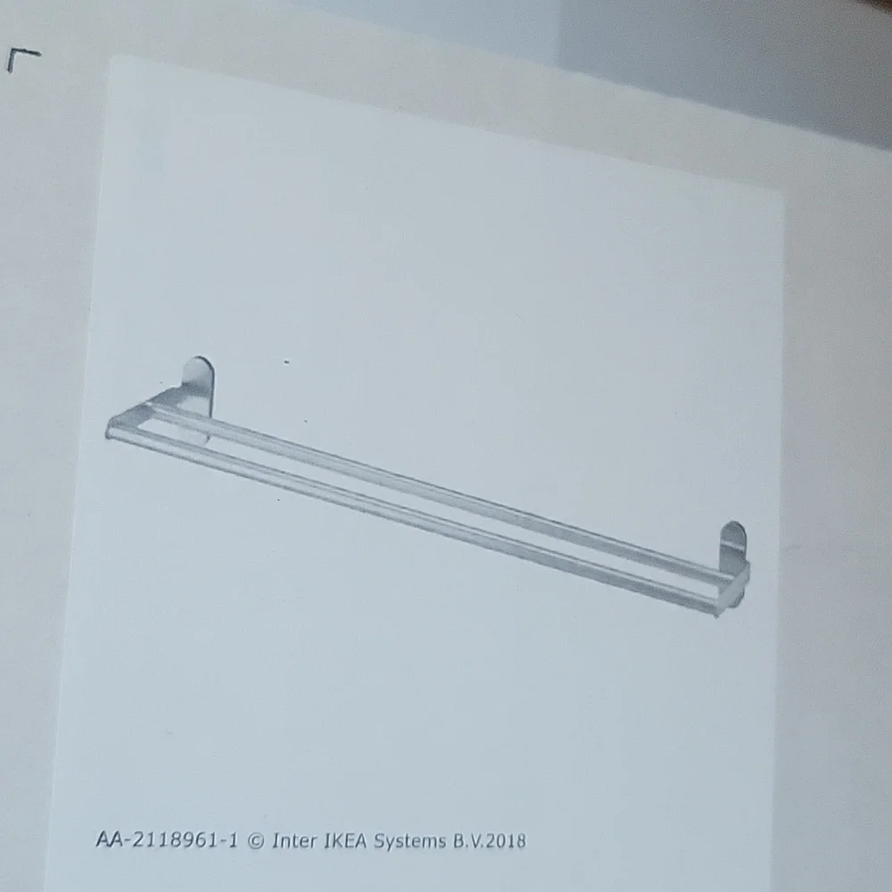 Two NIB Ikea brogrund towel rods